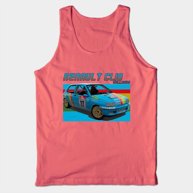 Renault Clio Williams Tank Top by PjesusArt